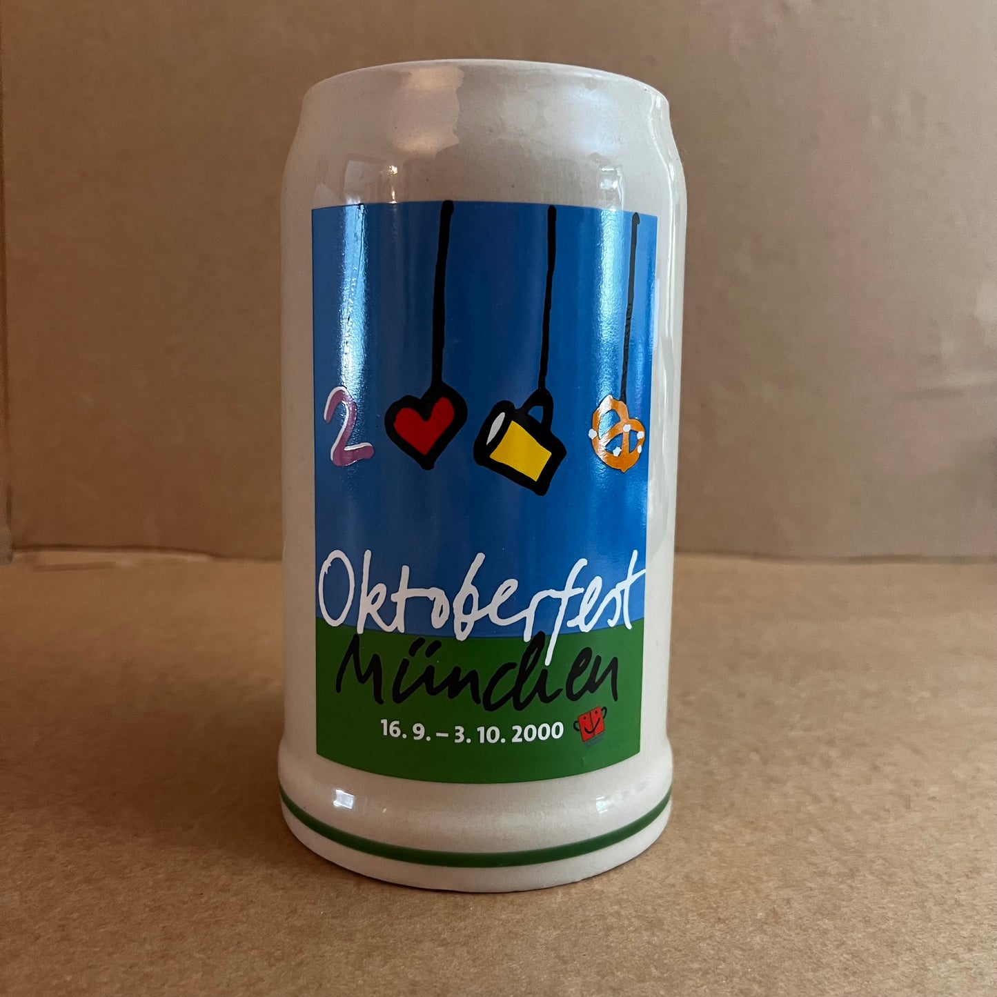 Oktoberfest München 2000 Rastal 1 Liter Stoneware Beir Stein