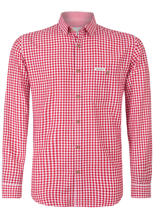 Kai Red Comfort Fit Men's Shirt