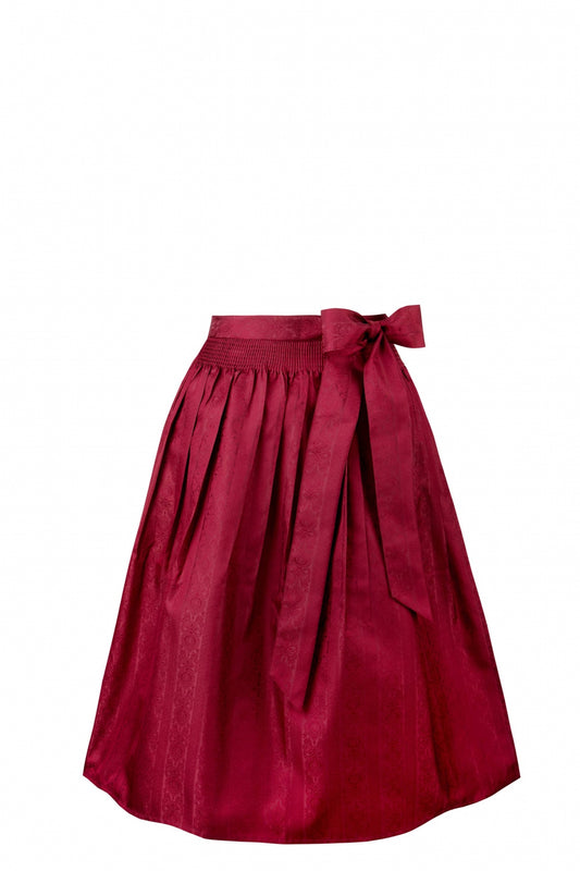 Corinna  Dark Red 70cm dirndl apron