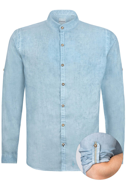 Sergio Rauch  Linen  Men's Button Tab Shirt