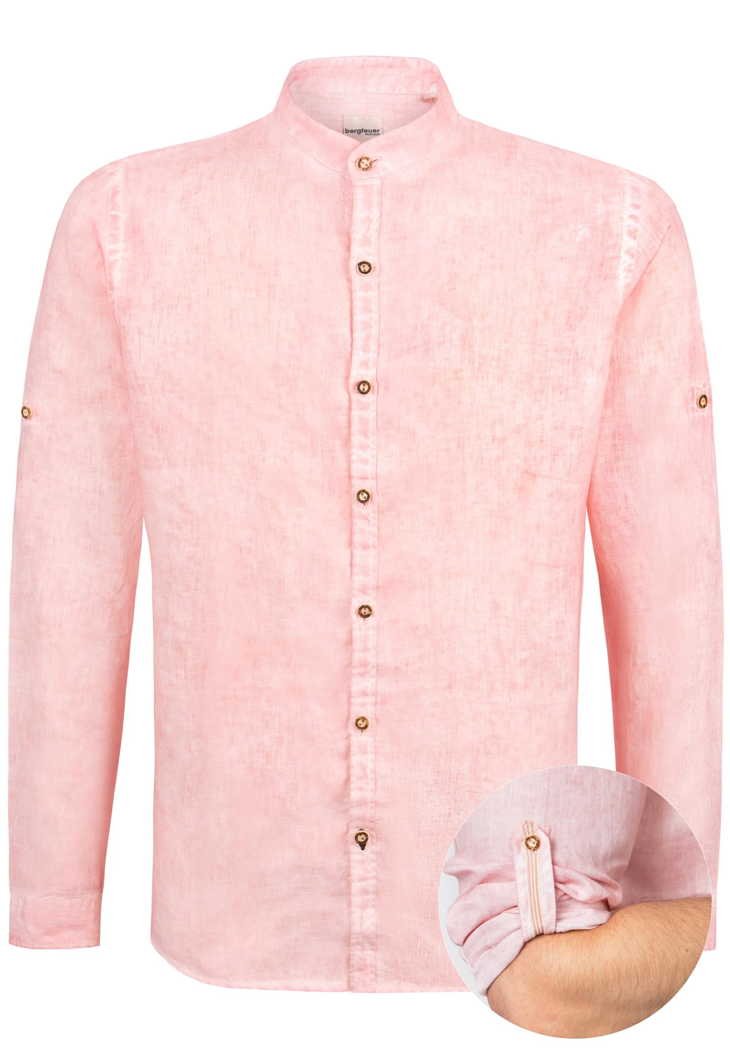 Sergio Rosa Linen Men's Button Tab Shirt