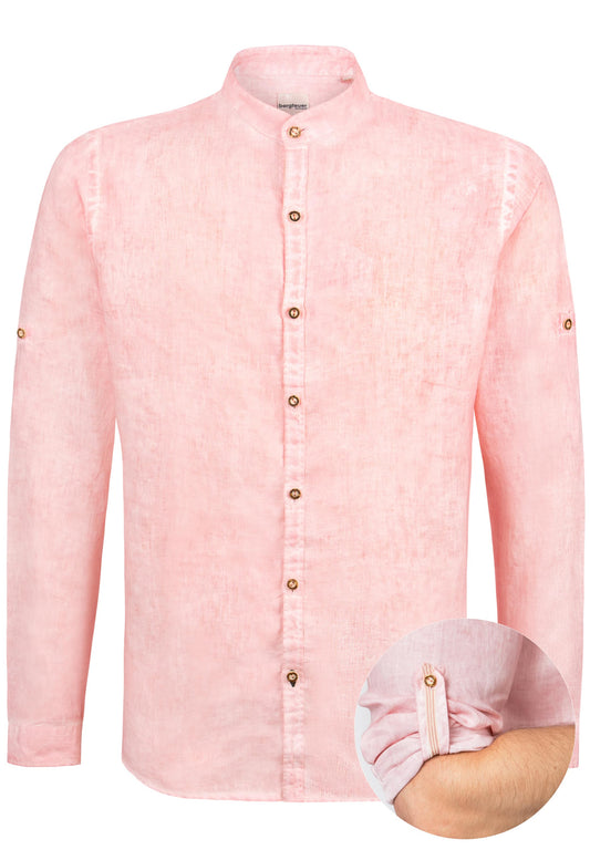 Sergio Rosa  Linen  Men's Button Tab Shirt