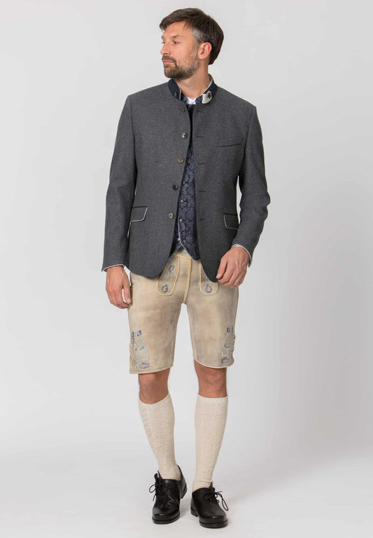Luciano Stein-Blau Men's Trachten Jacket