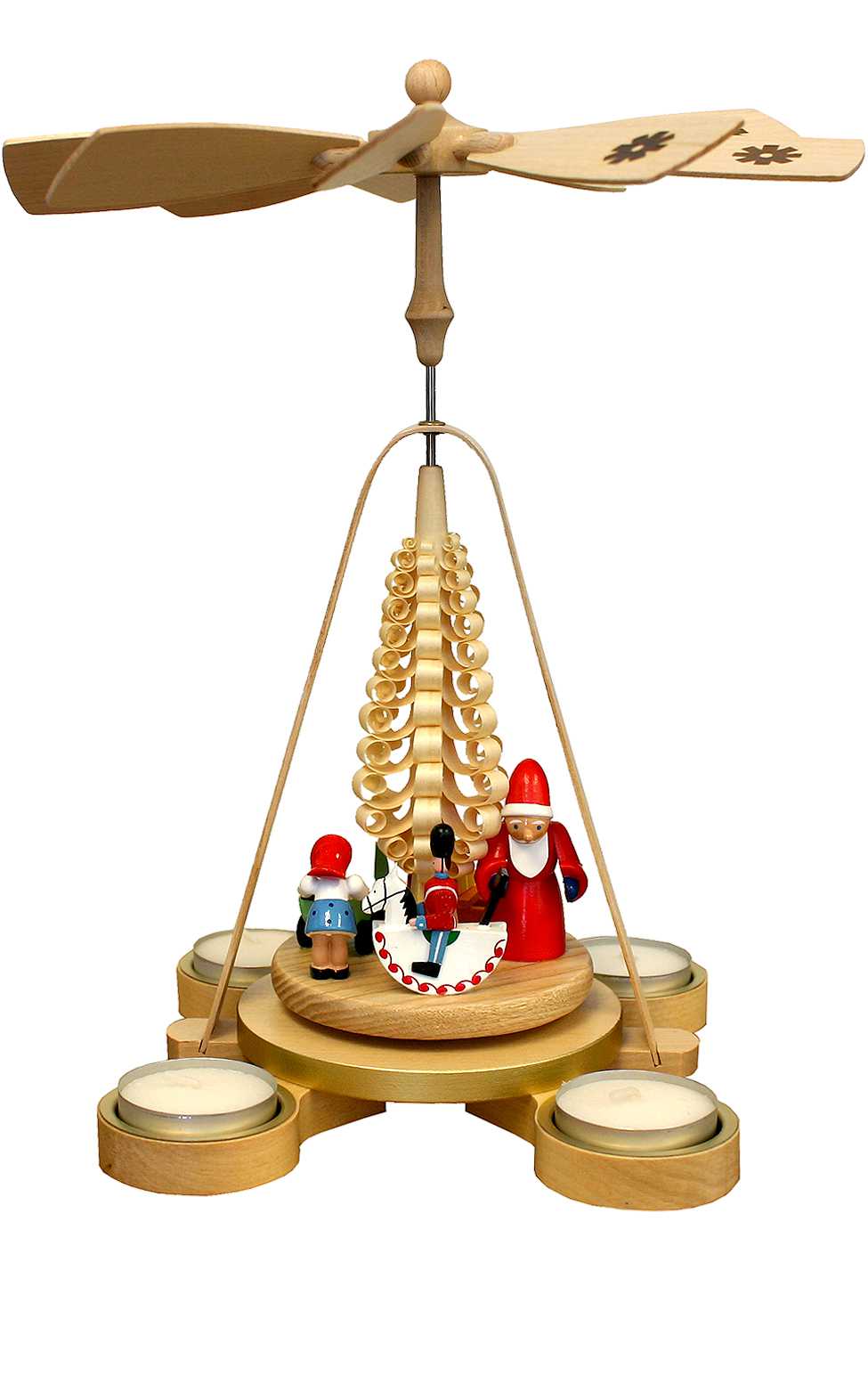 Pyramid- Santa with Toys & Tree