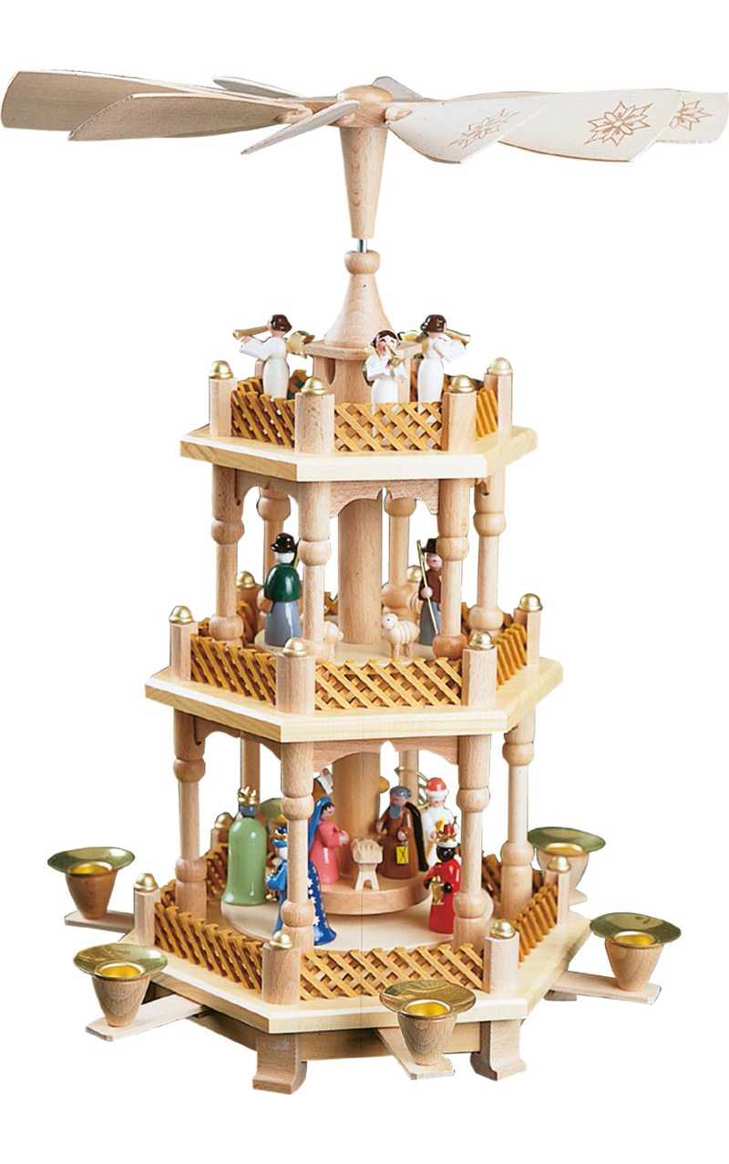 Pyramid- Three Tier Nativity