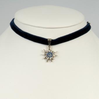 Choker Marine Blue Velvet