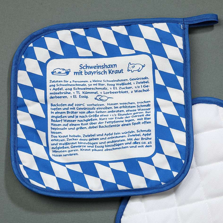 potholder Schweinshaxen