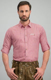 Kai Red Comfort Fit Men's Shirt| MyDirndl.com