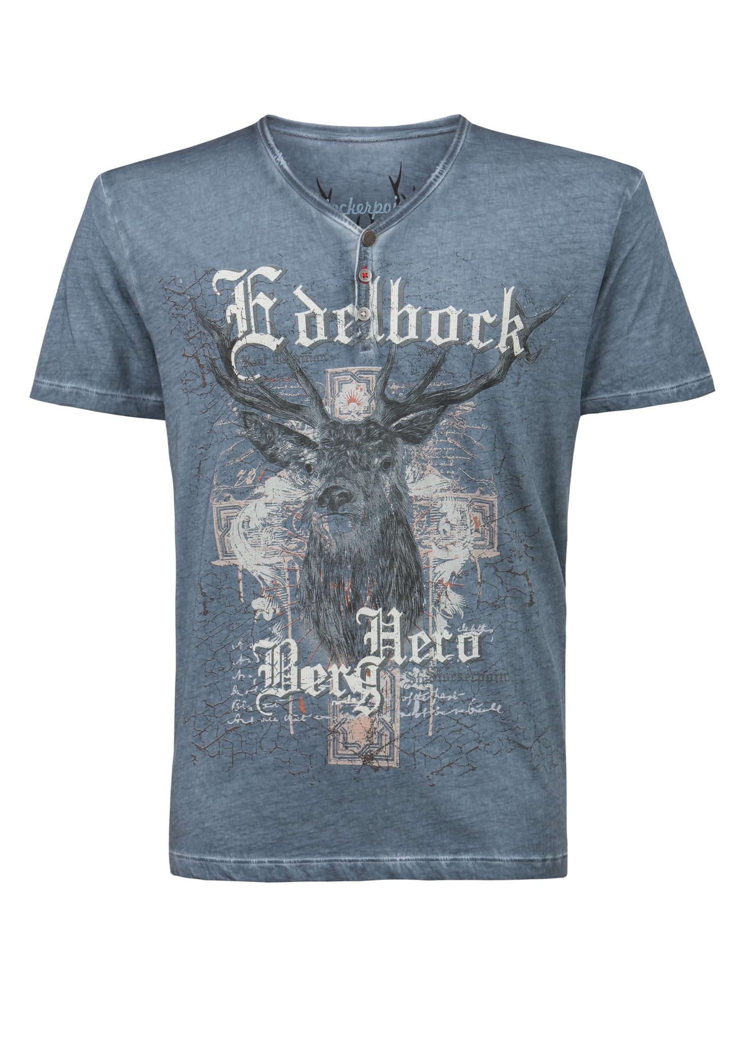 Berghero Smoke Blue Men's T-Shirt | MyDirndl.Com