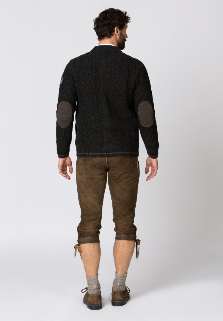 Anton Men's Cardigan Sweater Anthracite