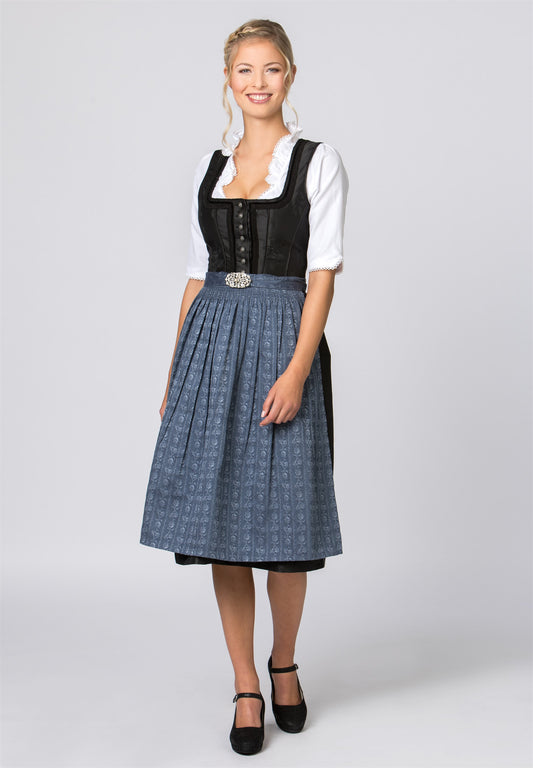 Blue Dirndl Apron 70cm | MyDirndl.Com