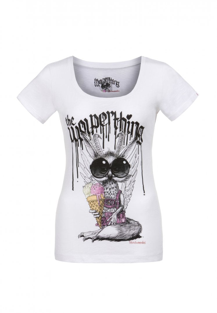 Wolpigirl jr Trachten T-Shirt Weiss