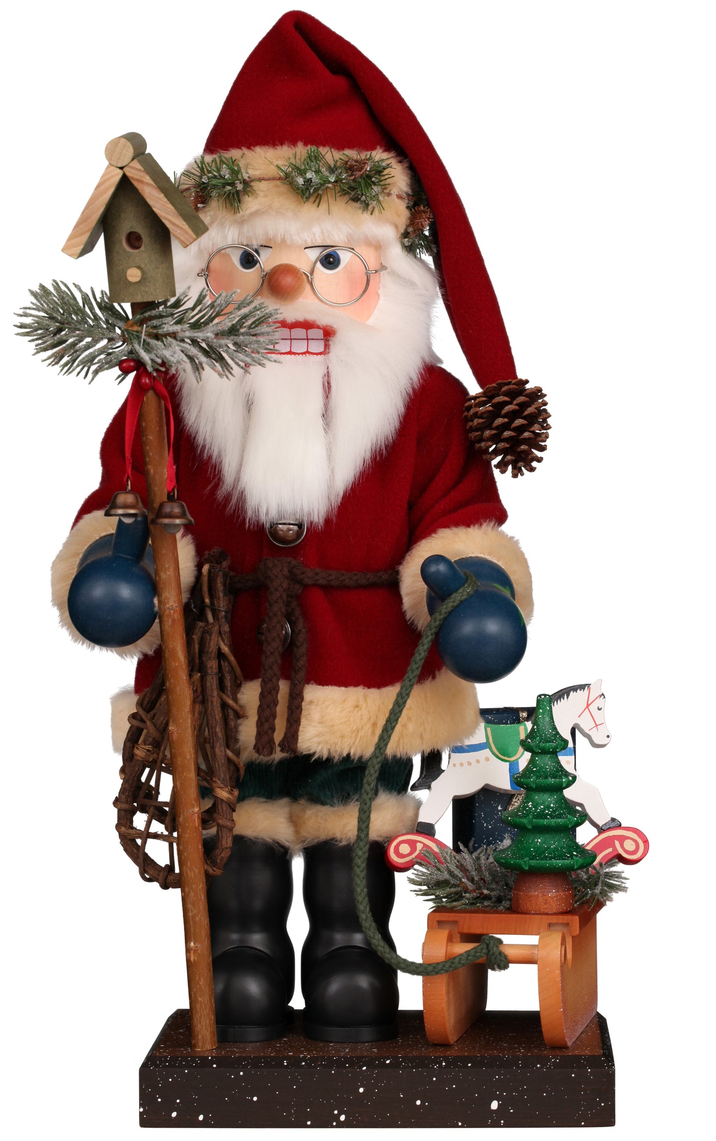 Nutcracker-Santa With Sled
