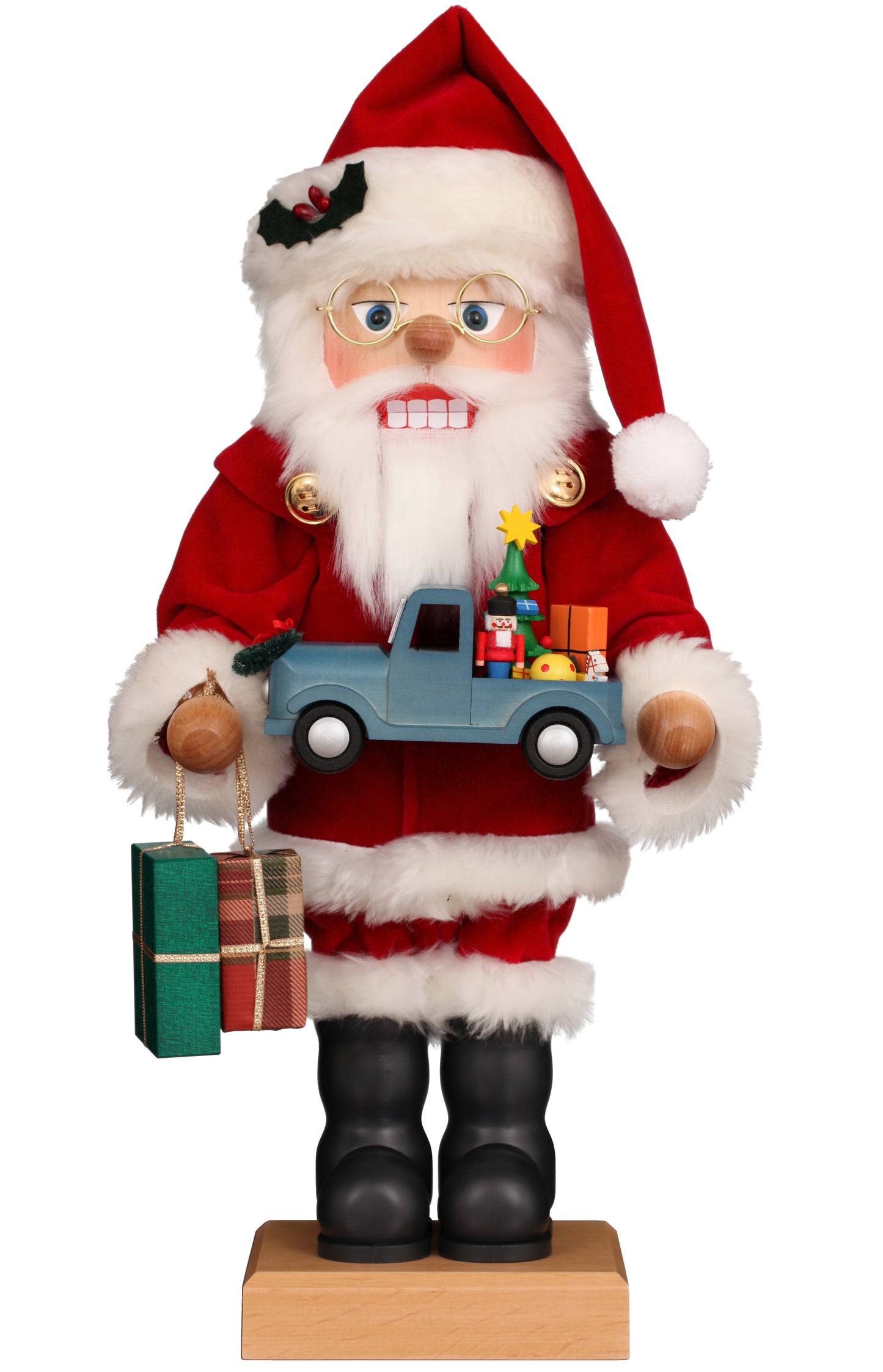 Nutcracker-Santa Blue Car