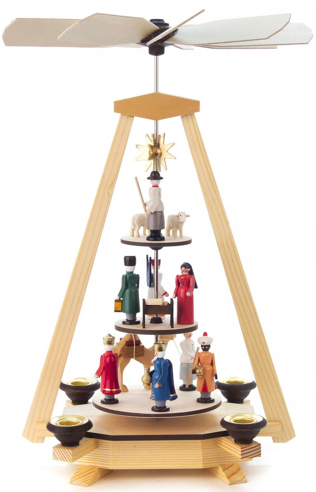 Pyramid- Nativity Scene Three Levels