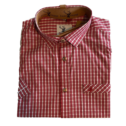Boden Red Men's Short Sleeve Shirt