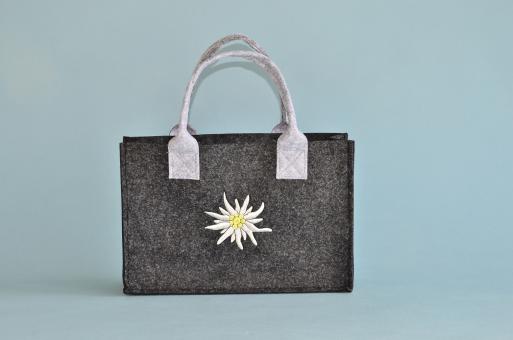 Felt Bag with Edelweiss