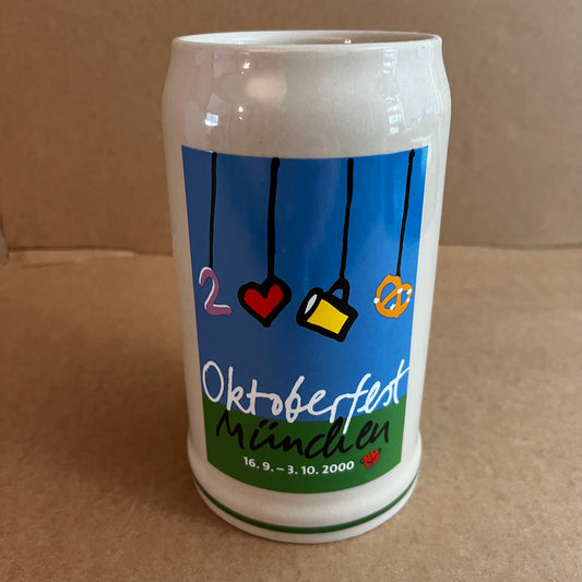 Oktoberfest München 2000 Rastal 1 Liter Stoneware Beir Stein