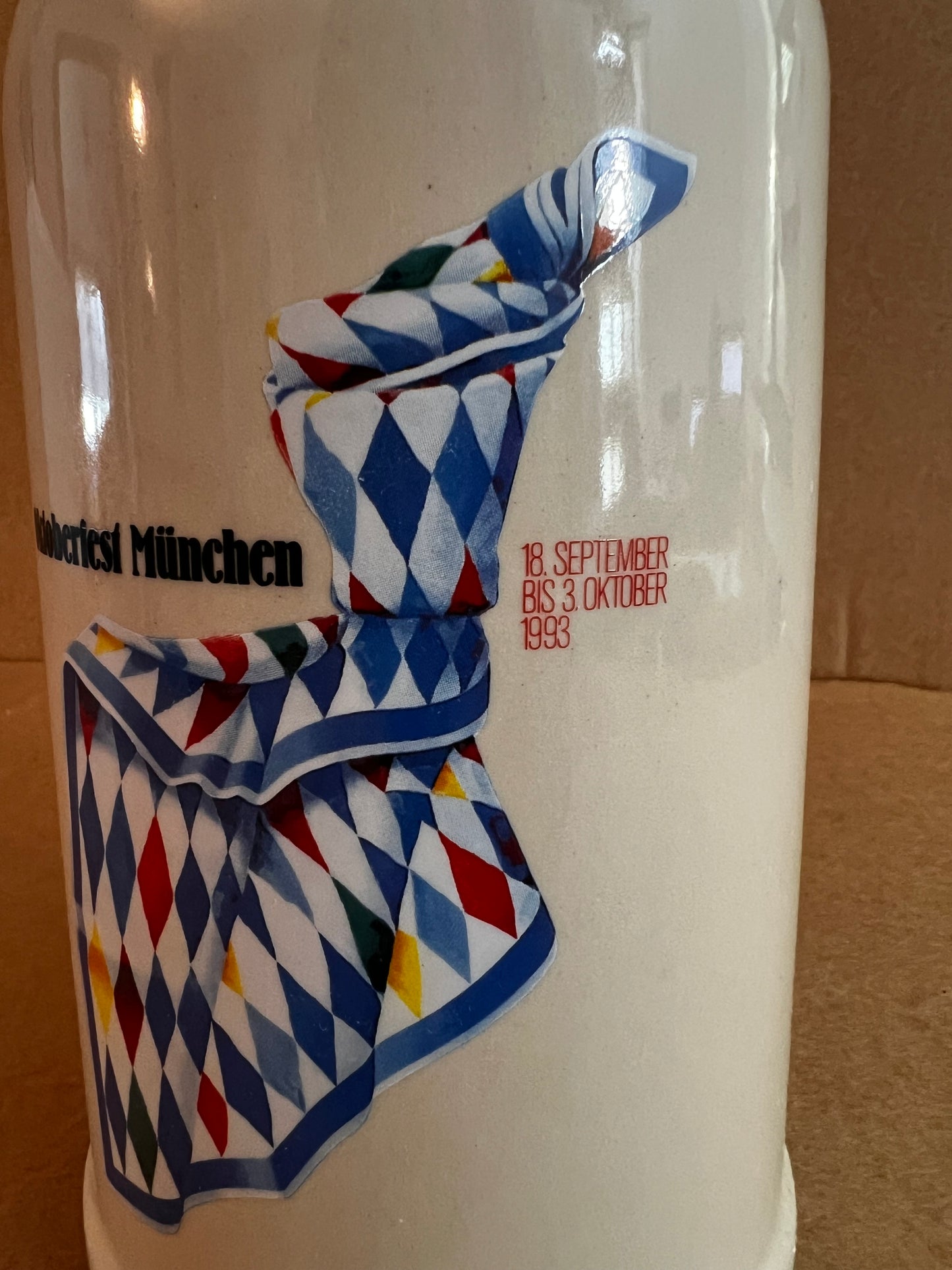 Oktoberfest Munchen 1993 Rastal  1 Liter Stoneware Beir Stein