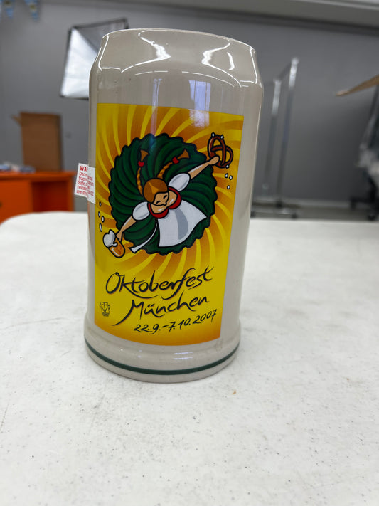Oktoberfest Munchen 2007 Rastal  1 Liter Stoneware Beir Stein