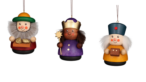 Three Wiseman Hanging Ornaments