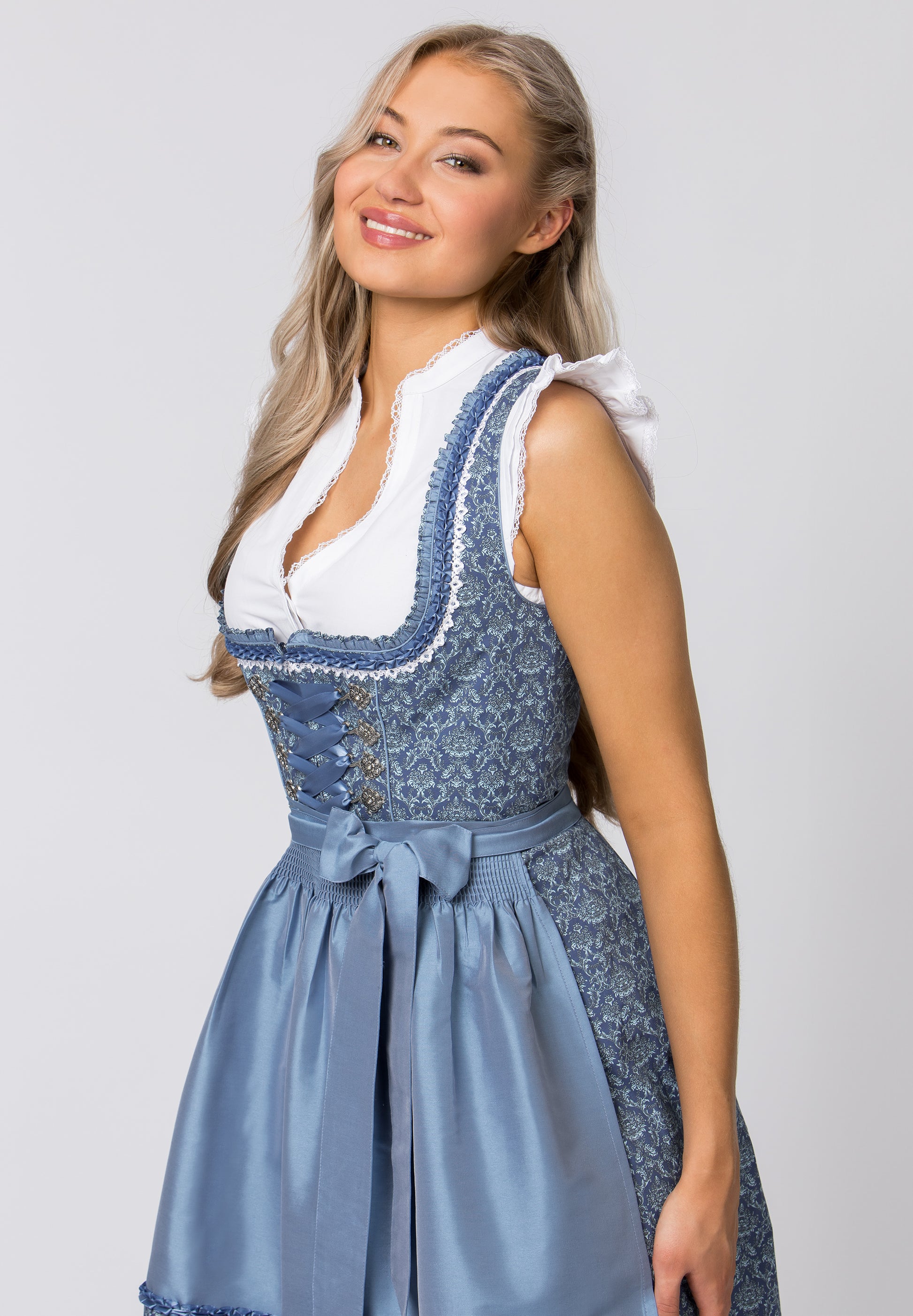 dirndl dress short Short Black Dirndl Dress Set with Red Apron and White Crop Top Blouse