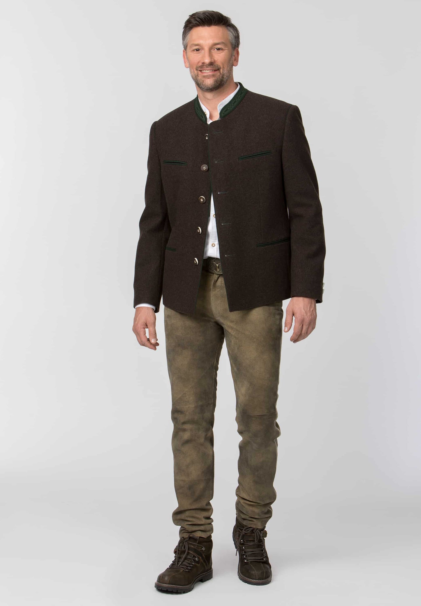 Stachus Brown & Green Men's Jacket