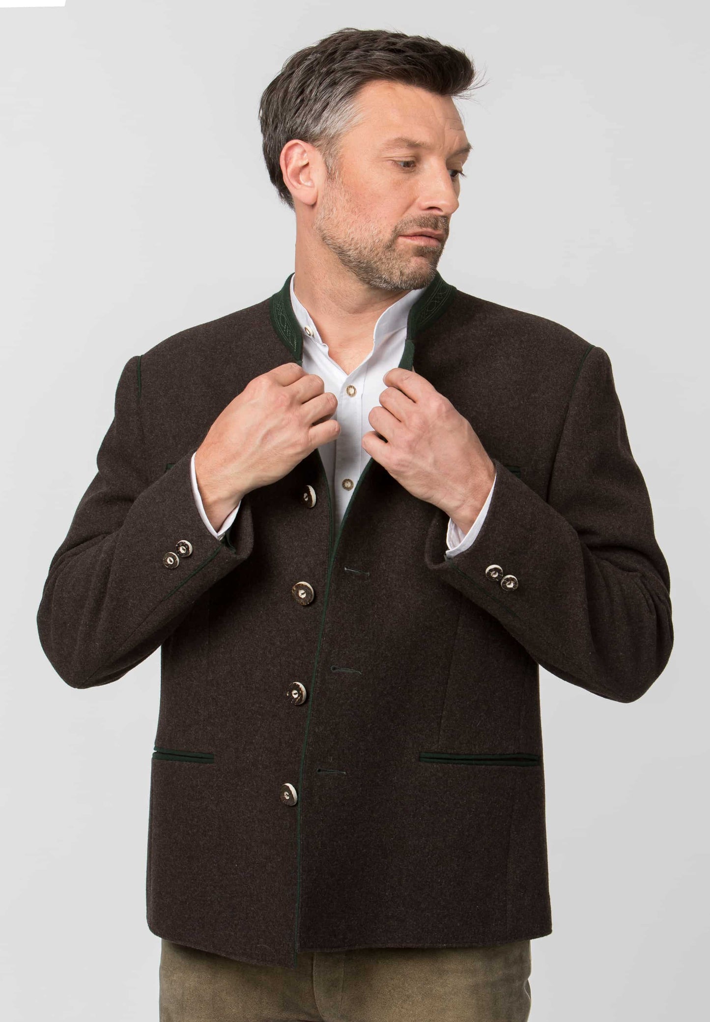 Stachus Brown & Green Men's Jacket