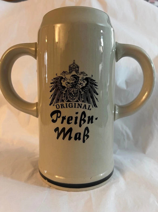 King Werk 2 handled beer stein Preißn Maß
