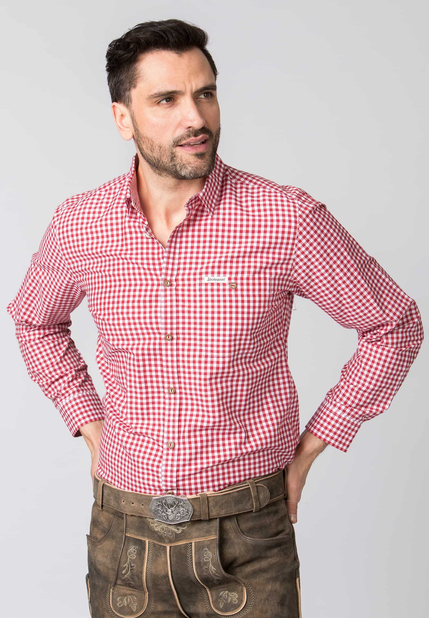 Kai Red Comfort Fit Men's Shirt