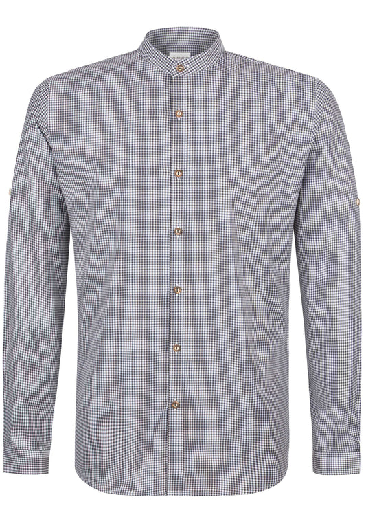 Marius Anthracite  Button Tab Men's Shirt