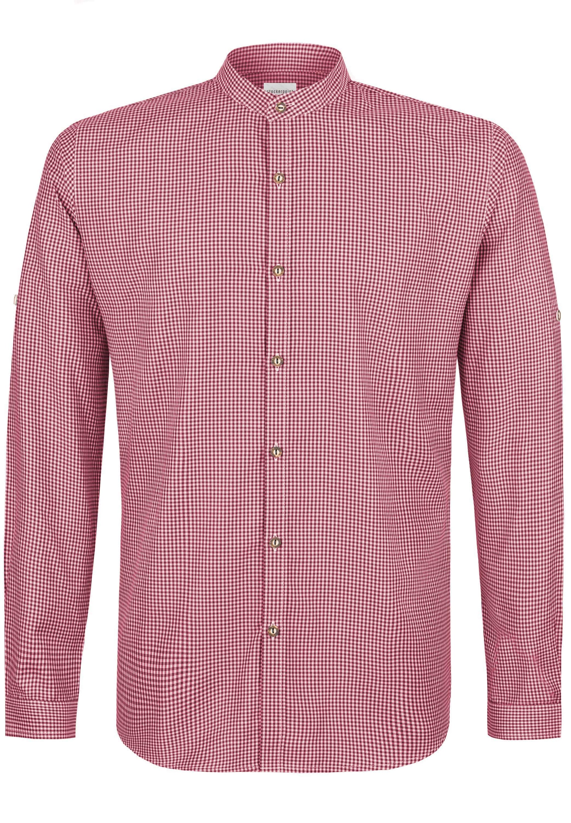 Red checkered shirt on a white background