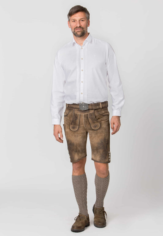Dietmar White Traditional Men's Shirt