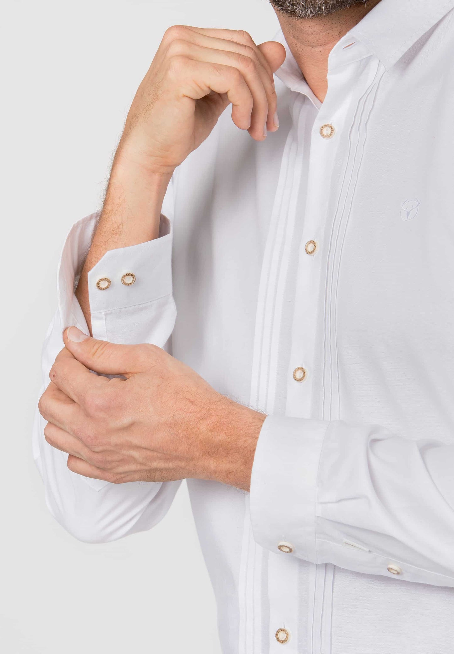 Dietmar White Traditional Men's Shirt