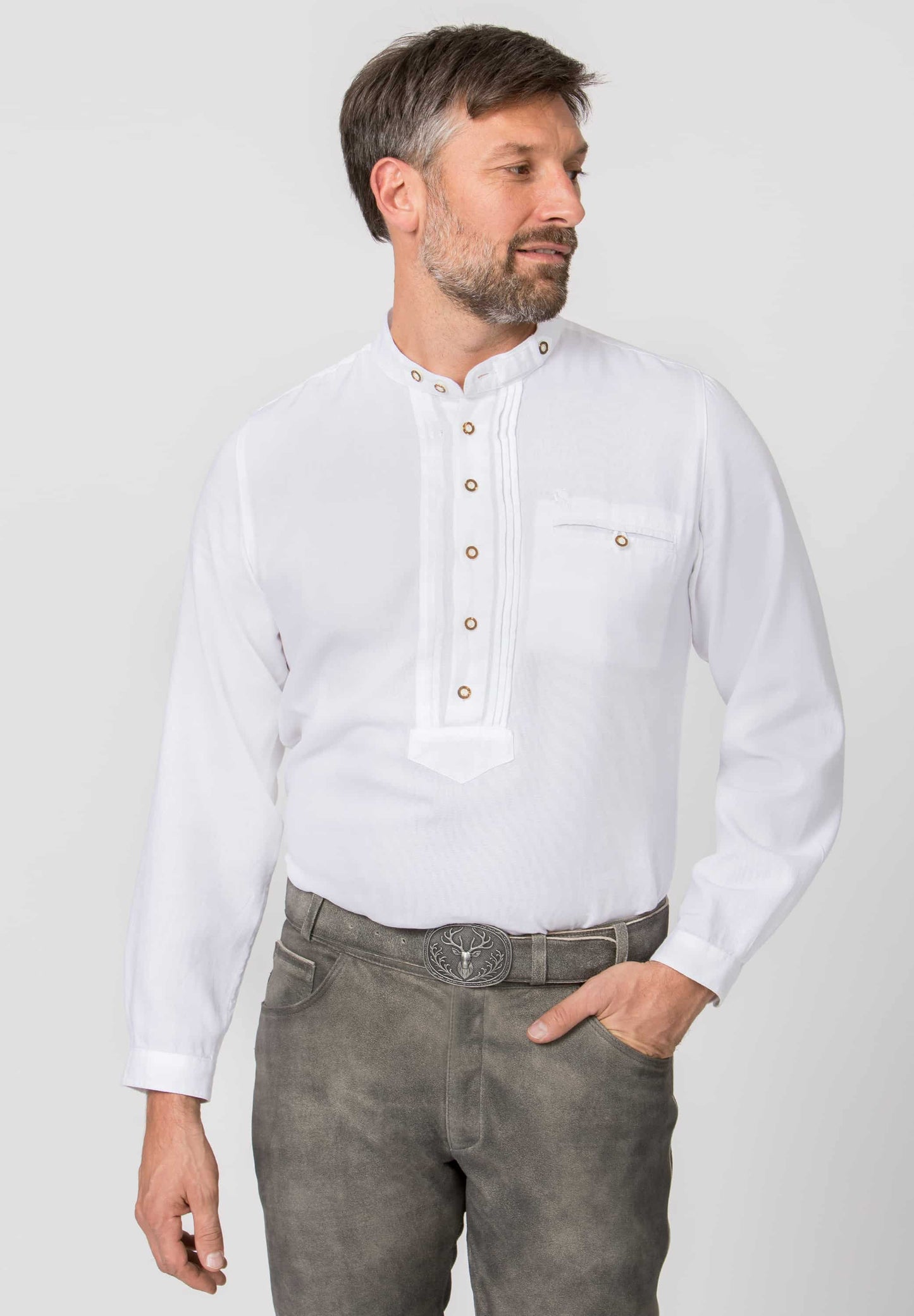Reinhard White Bavarian Men's Shirt