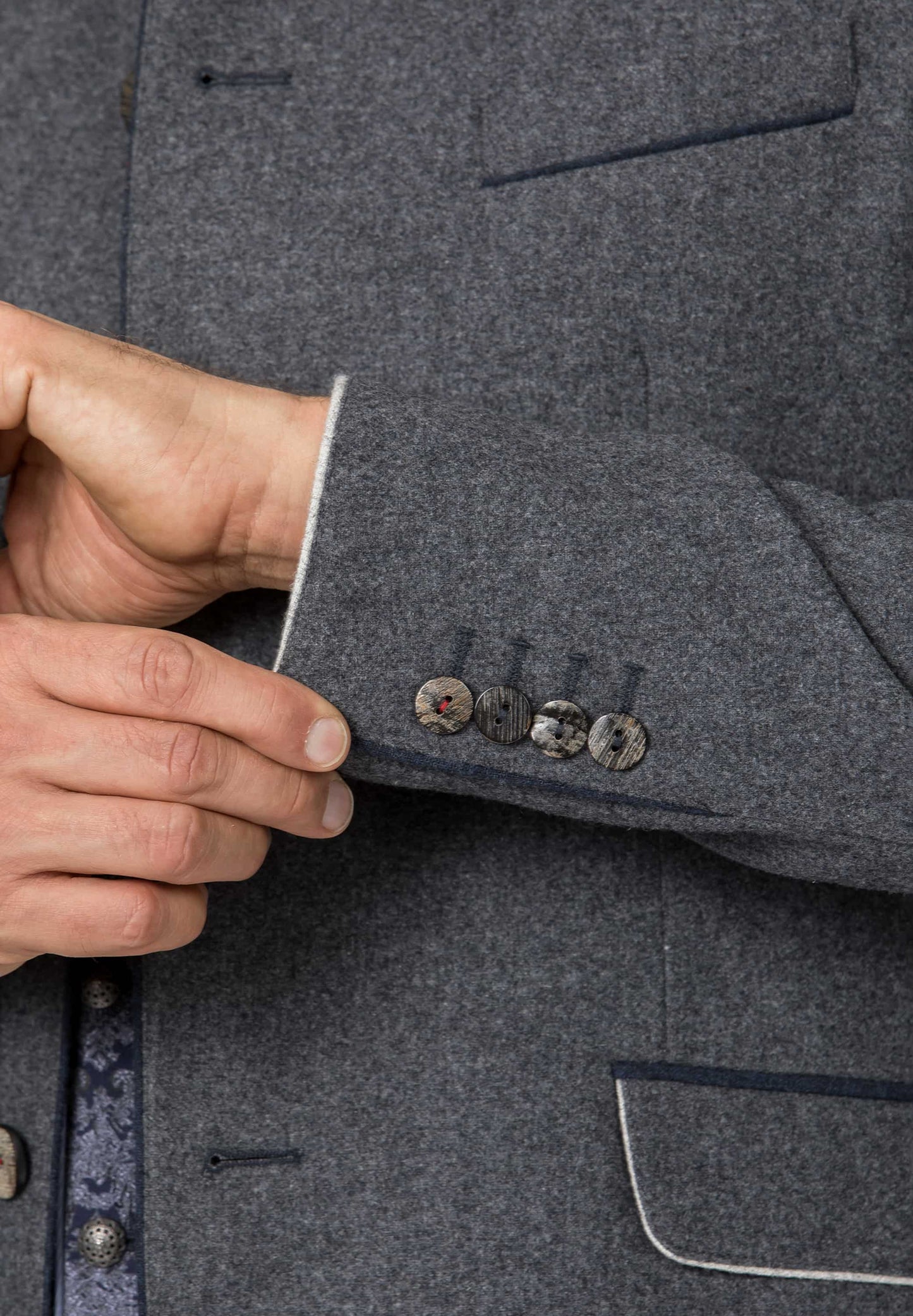 Luciano Stein-Blau Men's Trachten Jacket