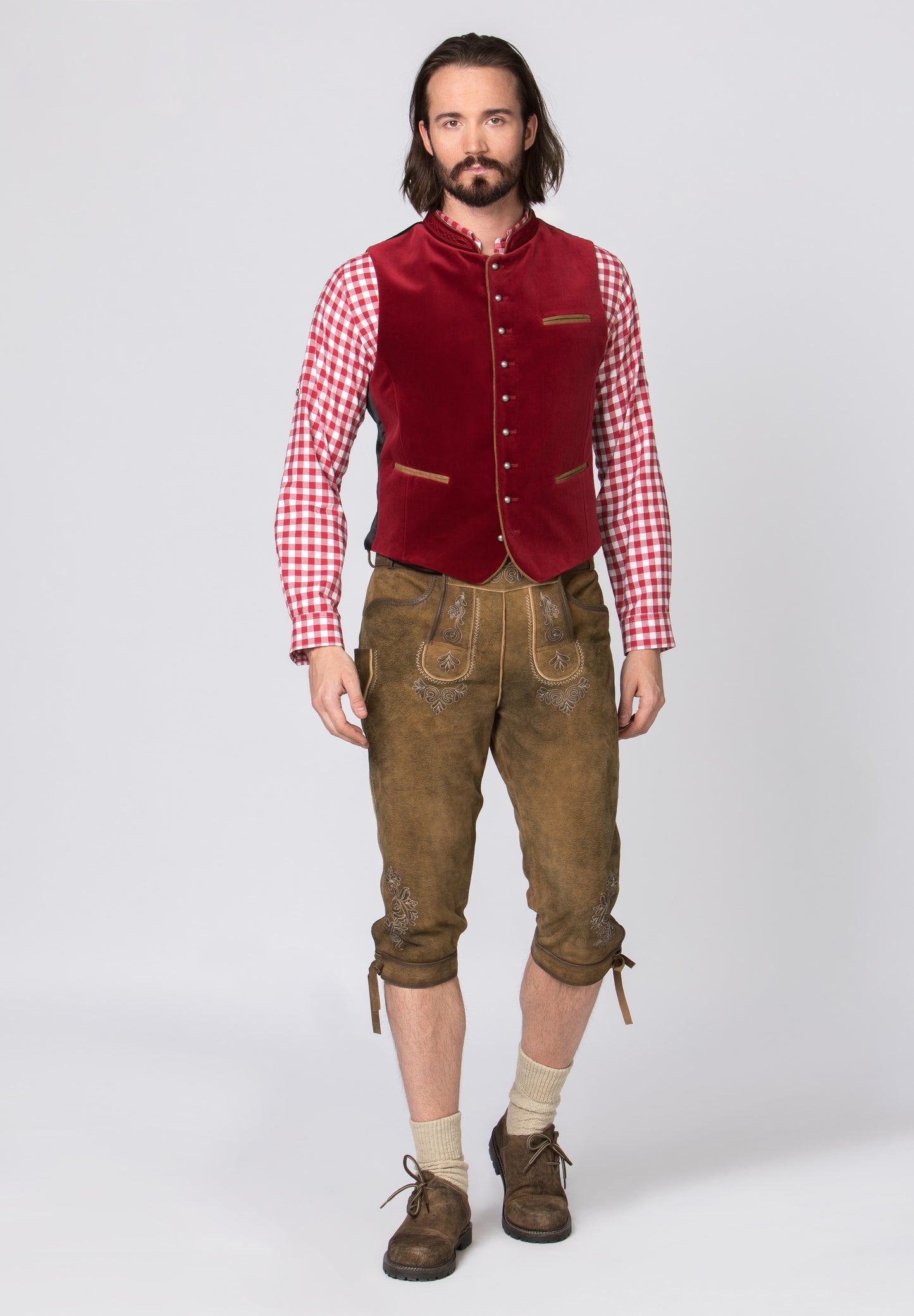Ricardo Dark Red Men's Vest