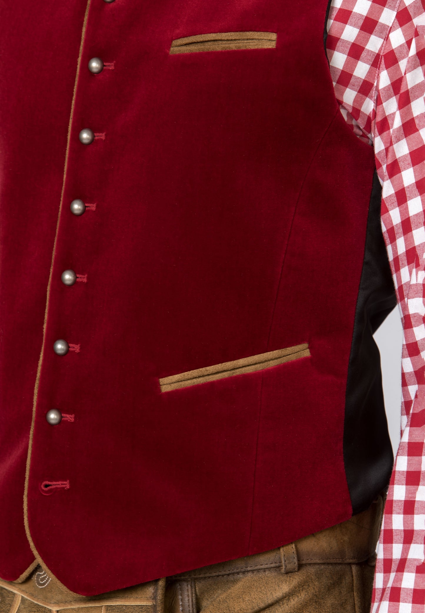 Ricardo Dark Red Men's Vest