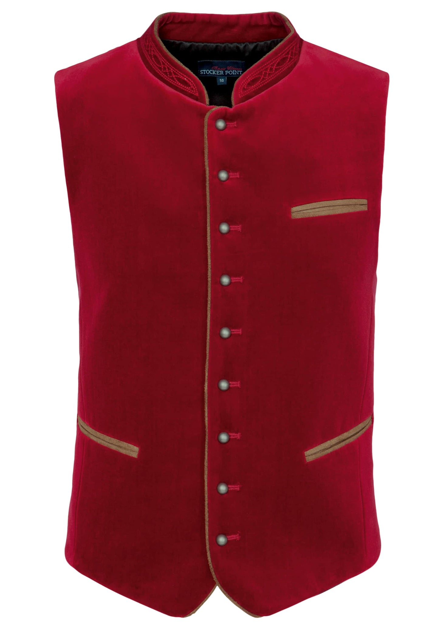 Ricardo Dark Red Men's Vest