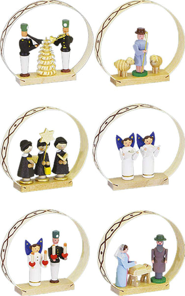 Ornament - Assorted Figures (Box of 6)