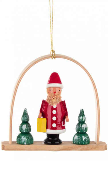 Hanging Ornament - Arch with Santa