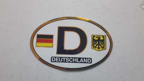 Deutschland License Plate Sticker