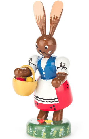 Bunny Lady with Egg Basket