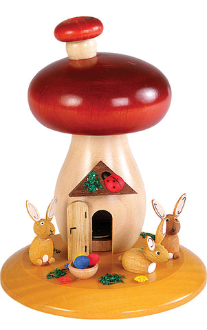 German Smoker- Mushroom with Bunnies