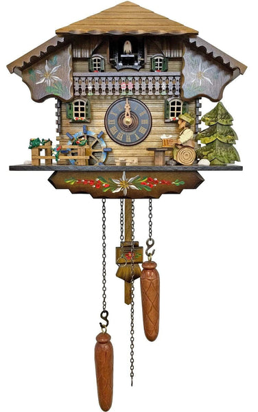 Black Forest Clock with Waterwheel and Bier Drinker| MyDirndl.Com™
