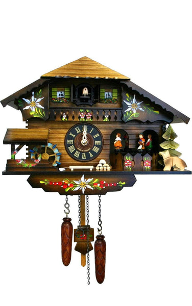 Chalet with Dancers and Waterwheel| MyDirndl.Com™