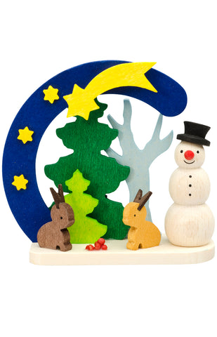 Snowman with Bunnies