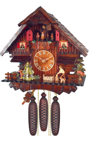 Music & Dancers Cuckoo Clock with 8-Day Weight Driven Movement