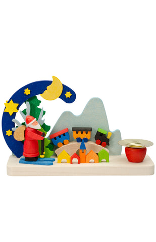 Candleholder with Santa