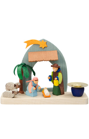 Nativity Scene with Candelholder